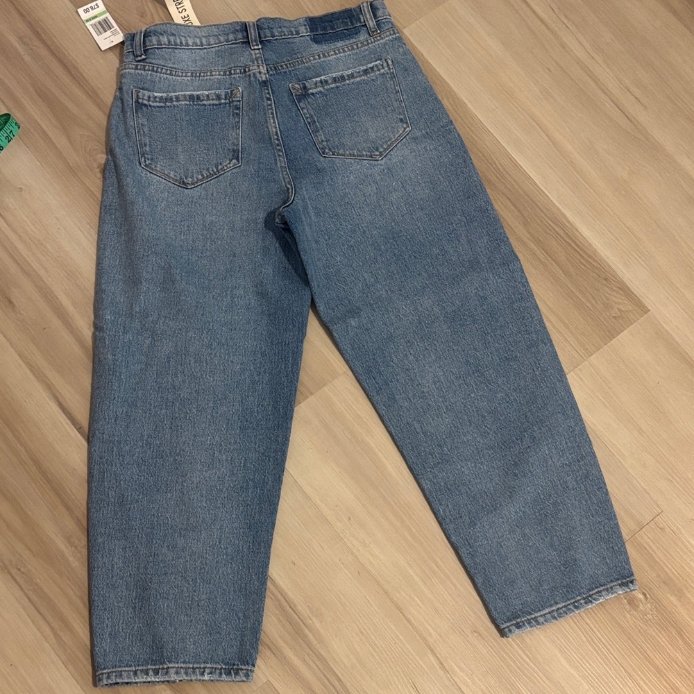 Kensie cropped barrel jeans Sz 8/29 NWT - Picture 6 of 10